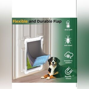 3-Flap Large Dog Door Replacement Flap with Screws